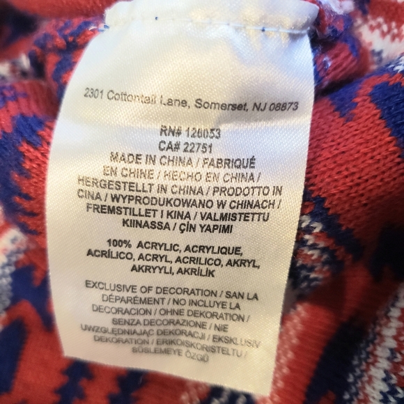 NFL Team Apparel NY Giants Mens M Sweater Vest Knit Blue Red White Football - Picture 6 of 7